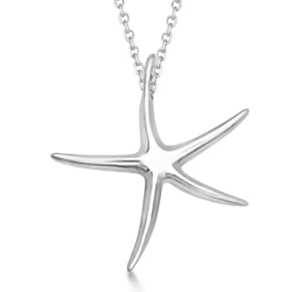 STARFISH PENDANT NECKLACE - STERLING
SILVER